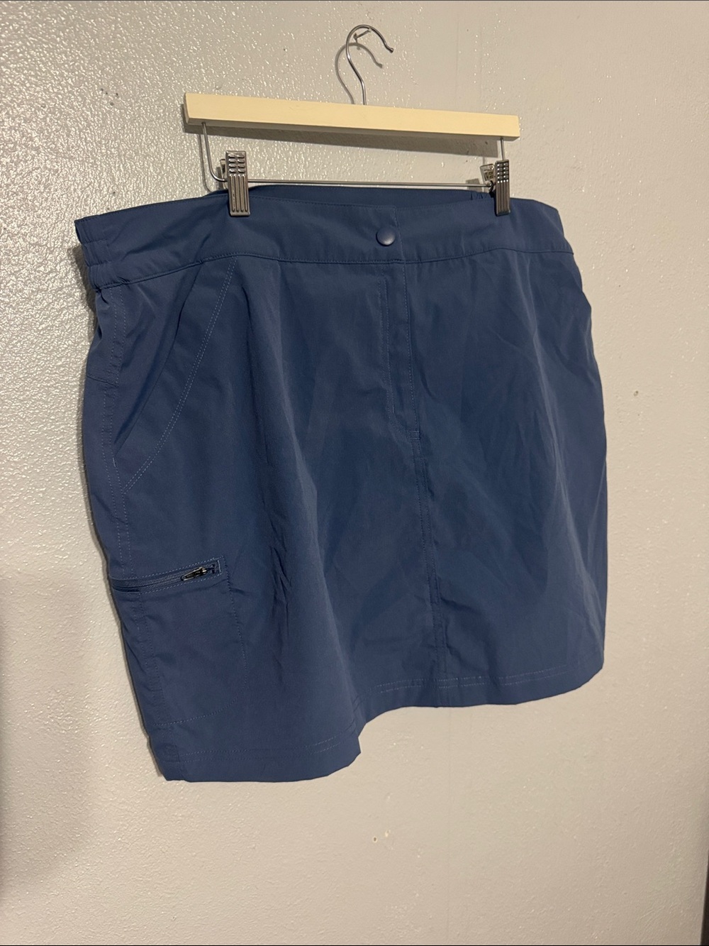 32 Degrees Cool Women's Tech Skort Size XXL Steel Blue Pockets Activewear Golf